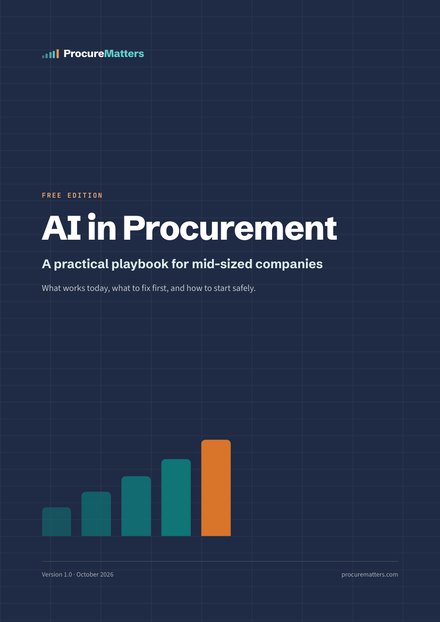 Cover of the free guide AI in Procurement