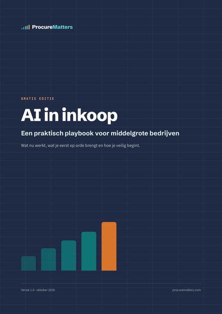 Omslag van de gratis gids AI in inkoop